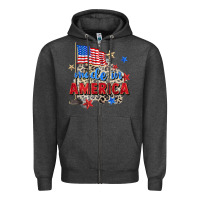 Charcoal Heather made in america Zipper Hoodie - Zillion Design Studio