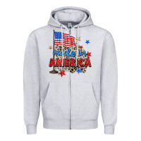 Heather Grey made in america Zipper Hoodie - Zillion Design Studio