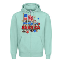 Seafoam made in america Zipper Hoodie - Zillion Design Studio