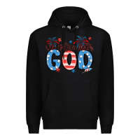 Black one nation under god Premium Hoodie - MaliasSmallBusiness