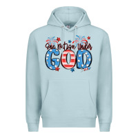 Blue Mist one nation under god Premium Hoodie - MaliasSmallBusiness