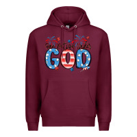 Burgundy one nation under god Premium Hoodie - MaliasSmallBusiness