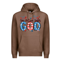 Chestnut one nation under god Premium Hoodie - MaliasSmallBusiness