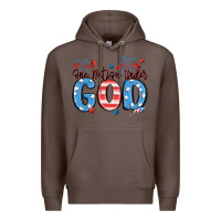 Coffee one nation under god Premium Hoodie - MaliasSmallBusiness