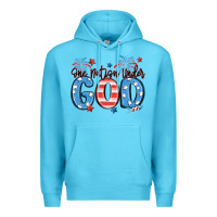 Ocean Blue one nation under god Premium Hoodie - MaliasSmallBusiness