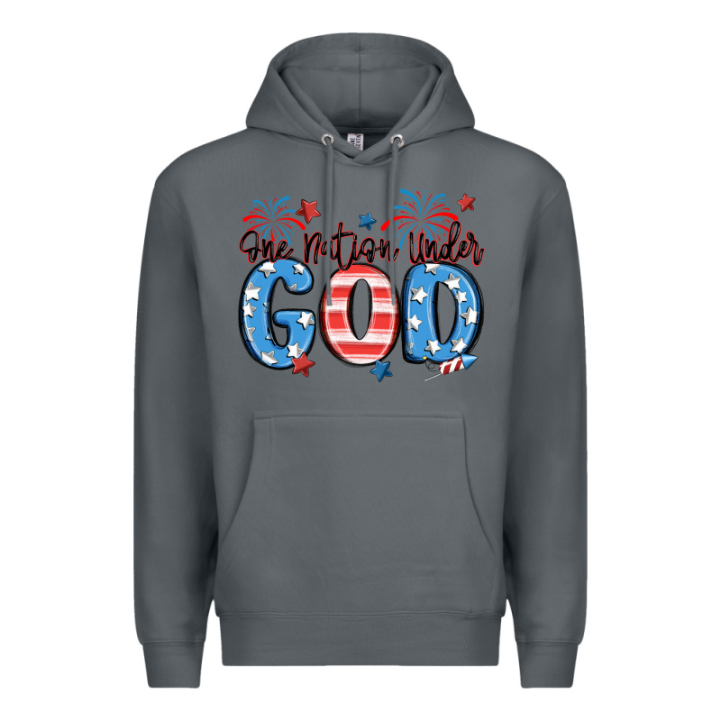 One Nation Under God Premium Hoodie by MaliasSmallBusiness | Teevron