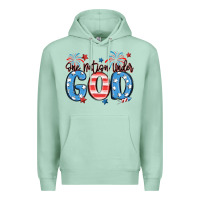 Seafoam one nation under god Premium Hoodie - MaliasSmallBusiness