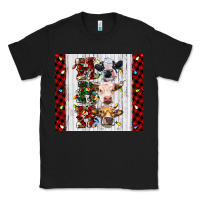 Black ho ho ho christmas cow Classic Tee - RanaPortraitStore