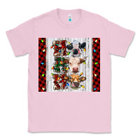 Bubblegum Pink ho ho ho christmas cow Classic Tee - RanaPortraitStore