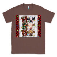 Chestnut ho ho ho christmas cow Classic Tee - RanaPortraitStore