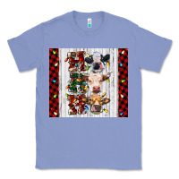 Colony Blue ho ho ho christmas cow Classic Tee - RanaPortraitStore