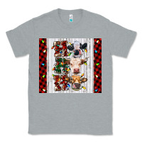 Heather Grey ho ho ho christmas cow Classic Tee - RanaPortraitStore