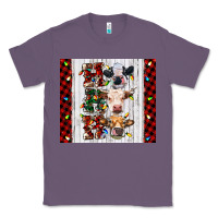 Lavender ho ho ho christmas cow Classic Tee - RanaPortraitStore