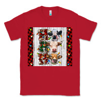 Red ho ho ho christmas cow Classic Tee - RanaPortraitStore