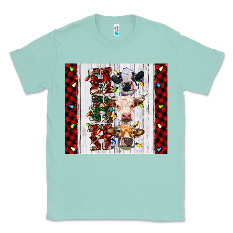 Ho Ho Ho Christmas Cow Classic Tee by RanaPortraitStore | Teevron