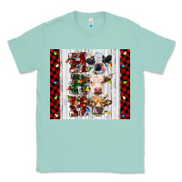 Seafoam ho ho ho christmas cow Classic Tee - RanaPortraitStore