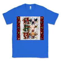 True Royal ho ho ho christmas cow Classic Tee - RanaPortraitStore