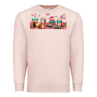Pale Pink teacher fuel coffee cups Premium Sweatshirt - Jasminsmagicworld