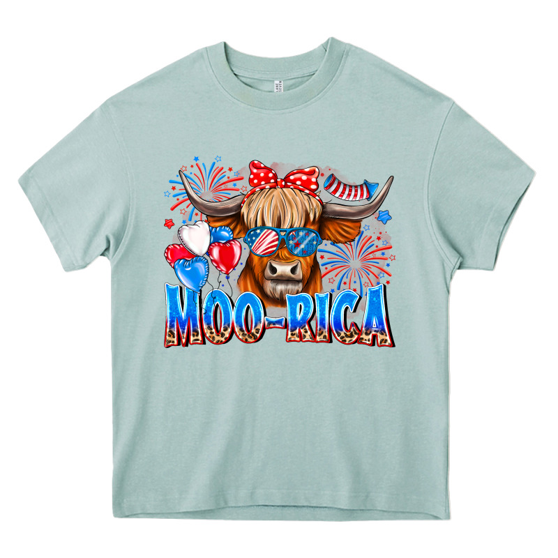 Moo Rica Heavy Core Tee by CowhideDigitalArt | Teevron