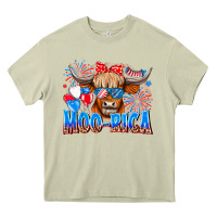 Mossy moo rica Heavy Core Tee - CowhideDigitalArt