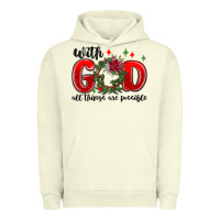Pigment Pistachio with god all things are possible Urban Hoodie - MaliasSmallBusiness