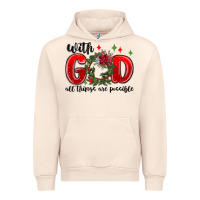 Sandshell with god all things are possible Urban Hoodie - MaliasSmallBusiness