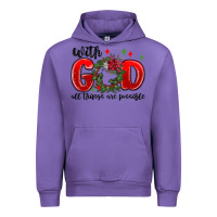 Tulip with god all things are possible Urban Hoodie - MaliasSmallBusiness