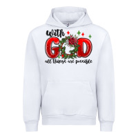 White with god all things are possible Urban Hoodie - MaliasSmallBusiness