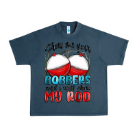 Midnight Navy show me your bobbers and i will show my rod Urban Heavy Tee - MaliasSmallBusiness
