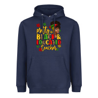 Navy pretty black and educated teacher Heavyweight Hoodie - Artiststas
