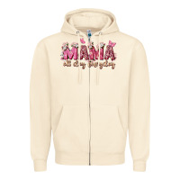 Sandshell mama all day everyday Zipper Hoodie - Zillion Design Studio