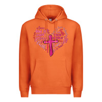 Carrot jesus is love heart cross valentines day Premium Hoodie - MaliasSmallBusiness
