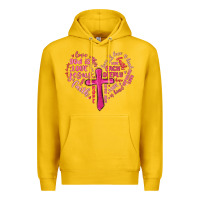 Lemon jesus is love heart cross valentines day Premium Hoodie - MaliasSmallBusiness
