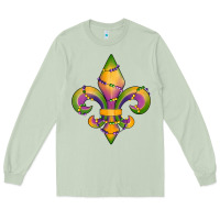 Matcha mardi gras fleur de lis Long Sleeve Tee - RanaPortraitStore