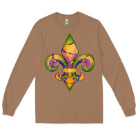Toasted Coconut mardi gras fleur de lis Long Sleeve Tee - RanaPortraitStore