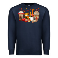 Navy teacher coffee cups Premium Sweatshirt - Jasminsmagicworld