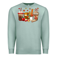 Seafoam teacher coffee cups Premium Sweatshirt - Jasminsmagicworld