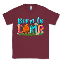 Burgundy born to camp Classic Tee - Zillion Design Studio