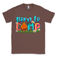 Chestnut born to camp Classic Tee - Zillion Design Studio