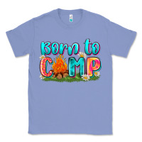 Colony Blue born to camp Classic Tee - Zillion Design Studio