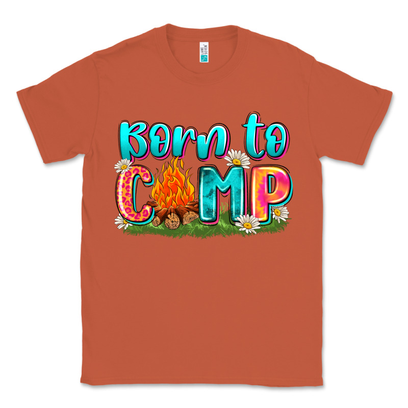 Born To Camp Classic Tee by Zillion Design Studio | Teevron