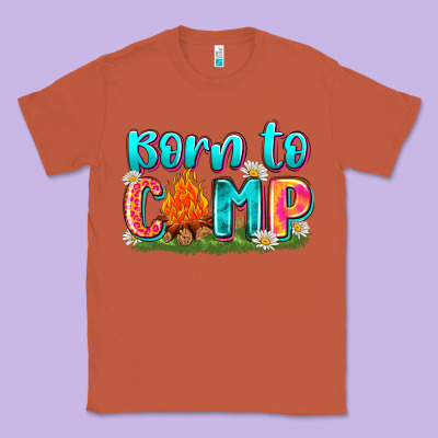 Born To Camp Classic Tee Designed By Zillion Design Studio