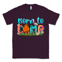 Plum born to camp Classic Tee - Zillion Design Studio