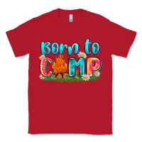 Red born to camp Classic Tee - Zillion Design Studio