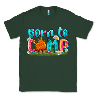 Sports Green born to camp Classic Tee - Zillion Design Studio