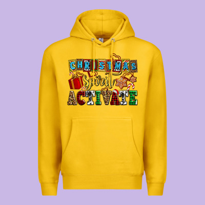Christmas Spirit Activate Premium Hoodie Designed By Adodesignshop