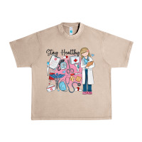 French Oak stay healthy nurse Urban Heavy Tee - MaliasSmallBusiness