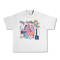 Lunar Rock stay healthy nurse Urban Heavy Tee - MaliasSmallBusiness