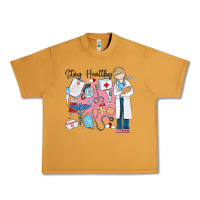 Peanut Butter stay healthy nurse Urban Heavy Tee - MaliasSmallBusiness