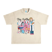 Sandshell stay healthy nurse Urban Heavy Tee - MaliasSmallBusiness